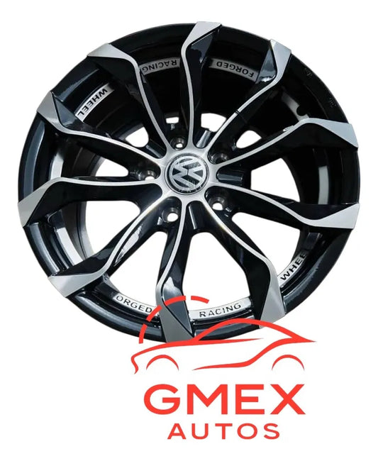 Juego de Rines 18" Aleación de Aluminio | 18x8.5J 5/112 Black Machine Negro | Modelo 6900