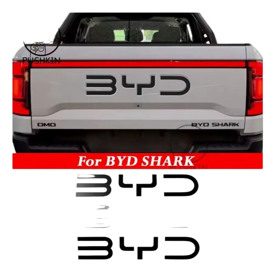 Letras Atras Byd Shark Negro