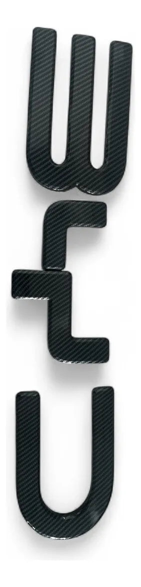 Emblema De Letras Frontal Byd Shark Negro