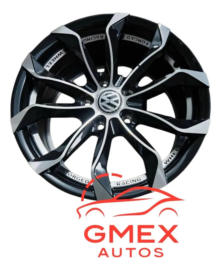 Juego de Rines 18" Aleación de Aluminio | 18x8.5J 5/112 Black Machine Negro | Modelo 6900
