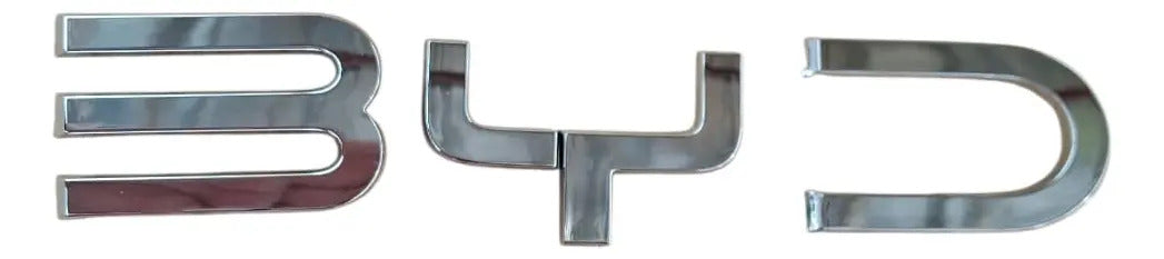 Emblema de Letras Frontales para BYD Dolphin Mini – Logotipo Original "BYD" 3D EQEA-3921211B