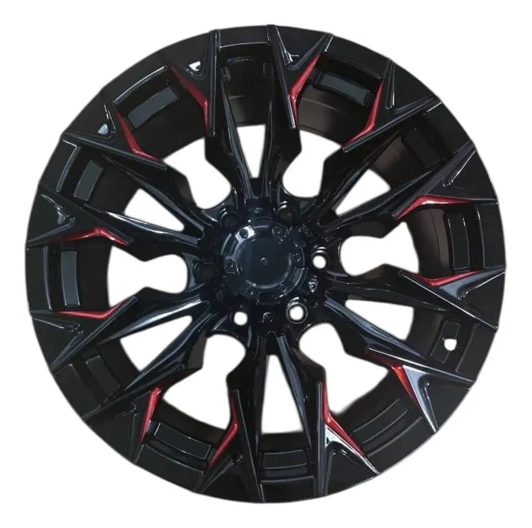 Juego de 4 Rines Off-Road 18x9.0J | Barrenación 6x139.7 ET0 CB:106.1 Negro Mate R1115
