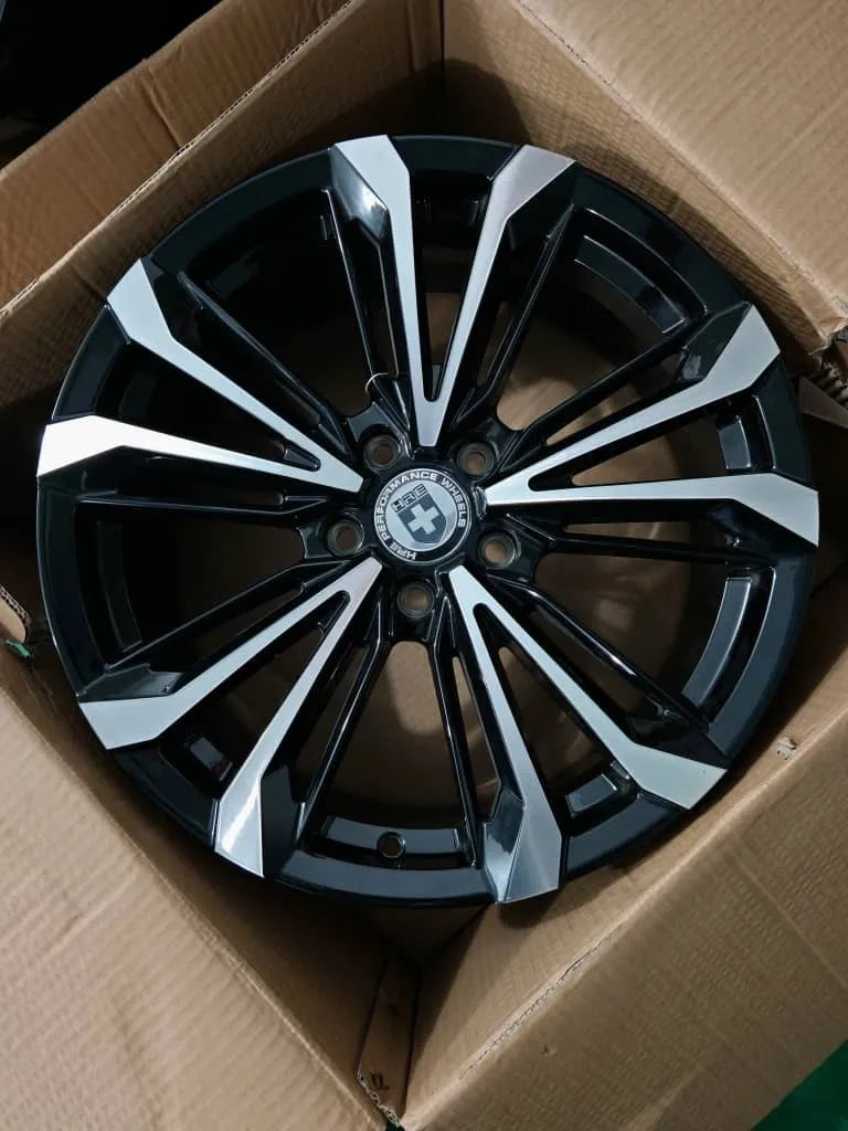 Rin 18*8.5j 5/112 Aluminium Alloy Black Machine Negro