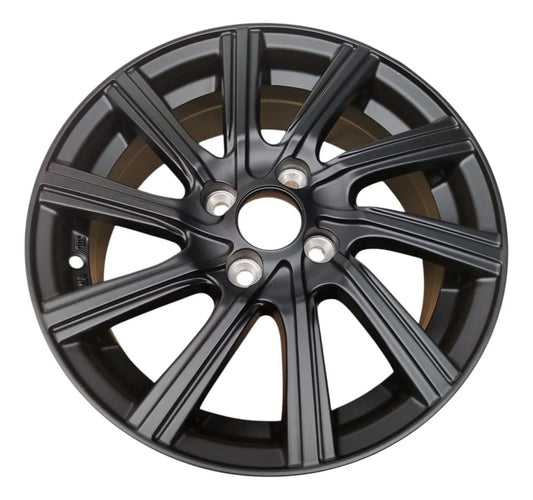 Juego de 4 Rines de Acero 15" – Negro Matte Deportivo (4/100 ET 43 CB 73.1)