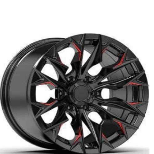 R1115 – 18×9.0J – Black+milling window+red