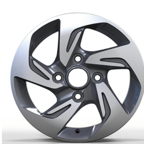 M3896 – 14×5.0J – Matt Black machine face